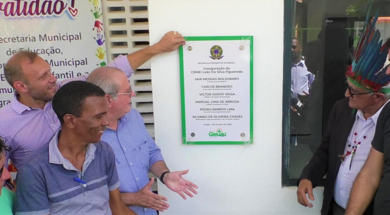 Em Grajaú, no aniversário da cidade, Mercial Arruda inaugura escola em ...