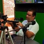 O Coordenador da campanha do grupo de Ildemar Gonçalves, Sérgio Vieira concede entrevista na Radio Marcone FM 101,9