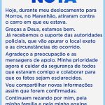 Deputado Duarte Júnior afirma ter sido vítima de atentado